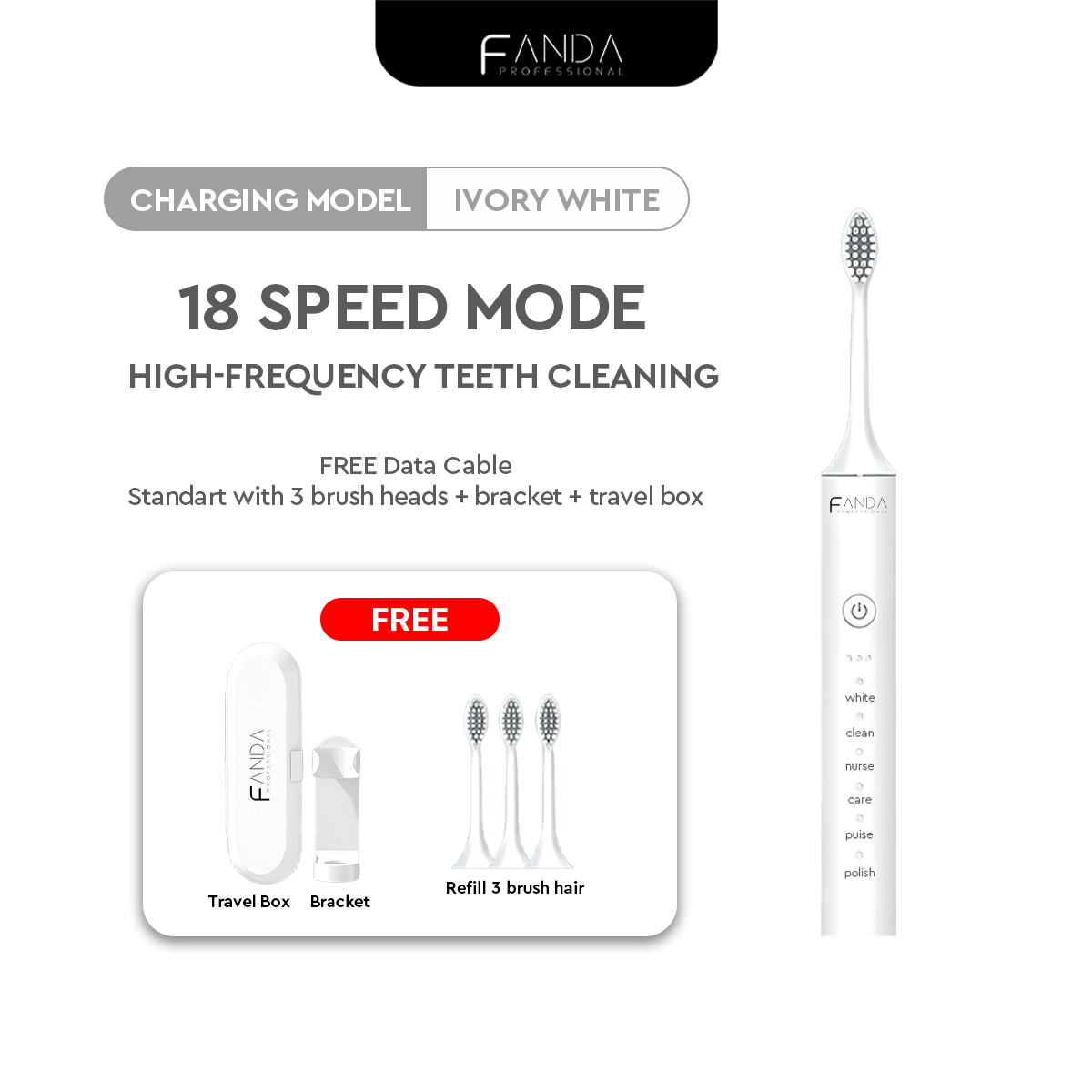 FANDA X-5 UPGRADED ELECTRIC TOOTHBRUSH