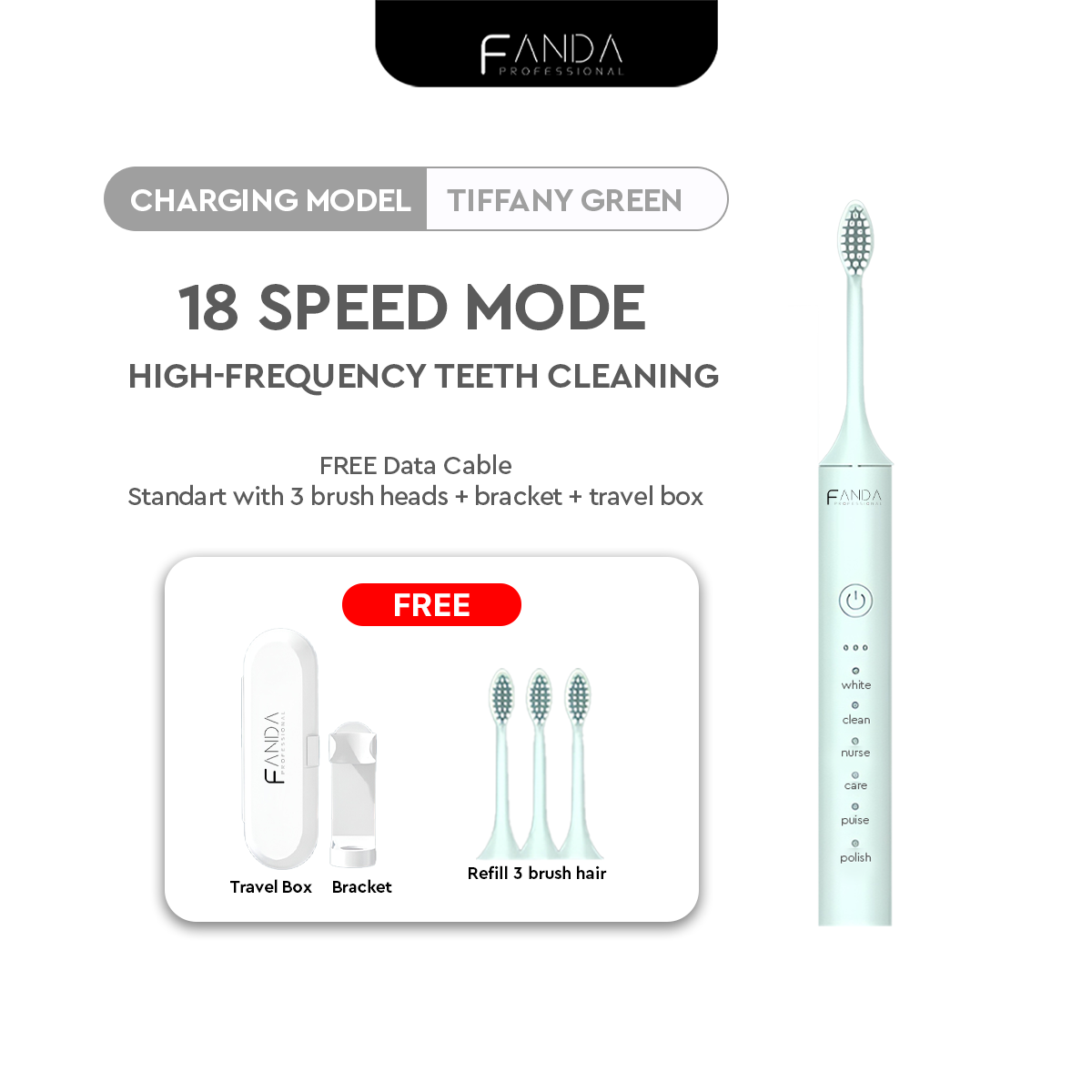 FANDA X-5 UPGRADED ELECTRIC TOOTHBRUSH