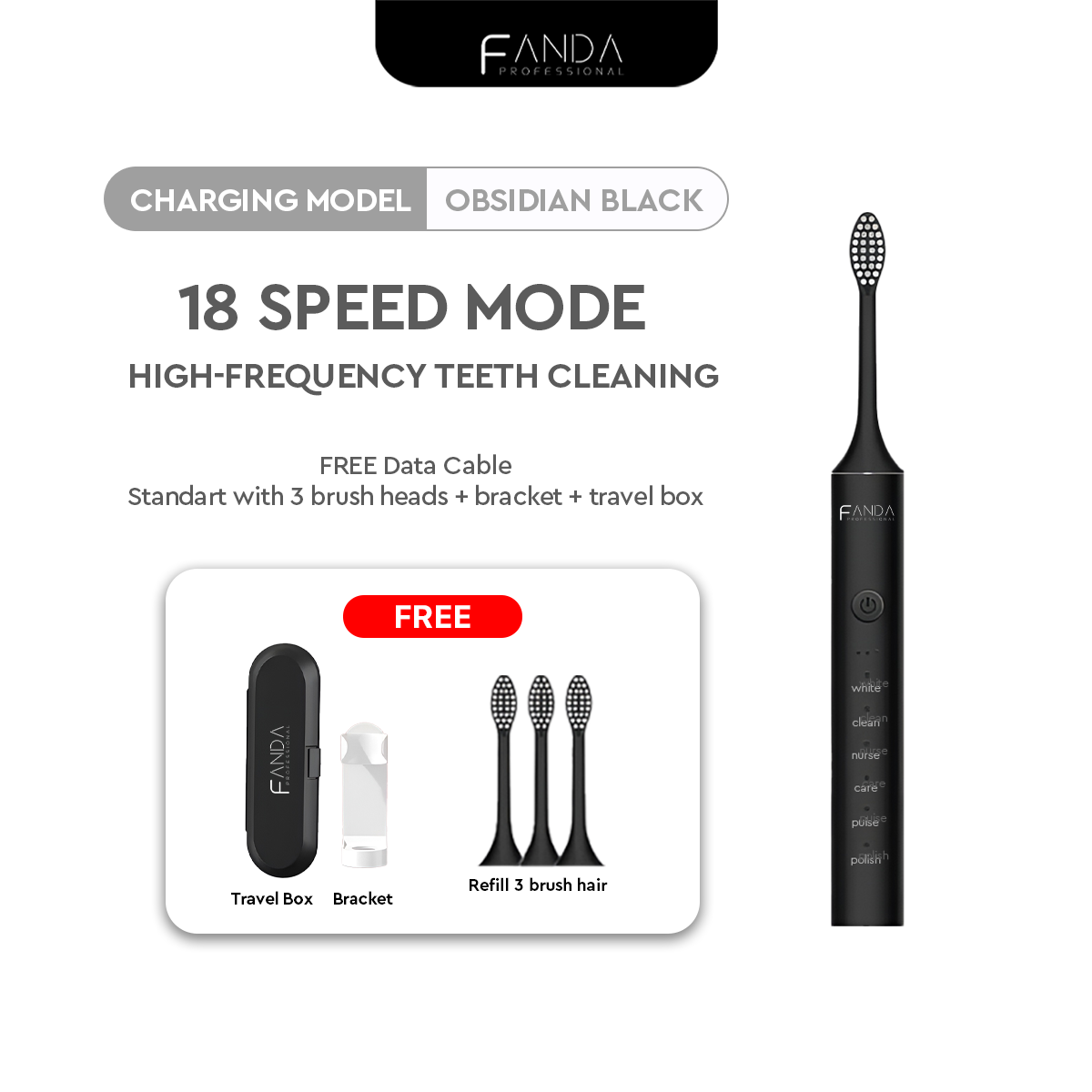FANDA X-5 UPGRADED ELECTRIC TOOTHBRUSH