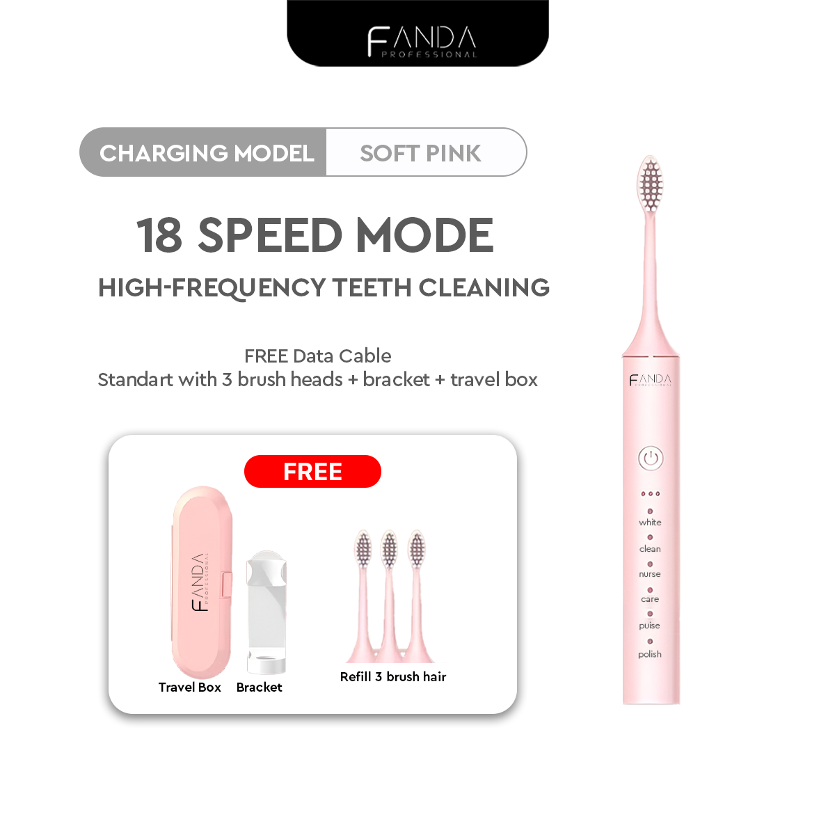 FANDA X-5 UPGRADED ELECTRIC TOOTHBRUSH