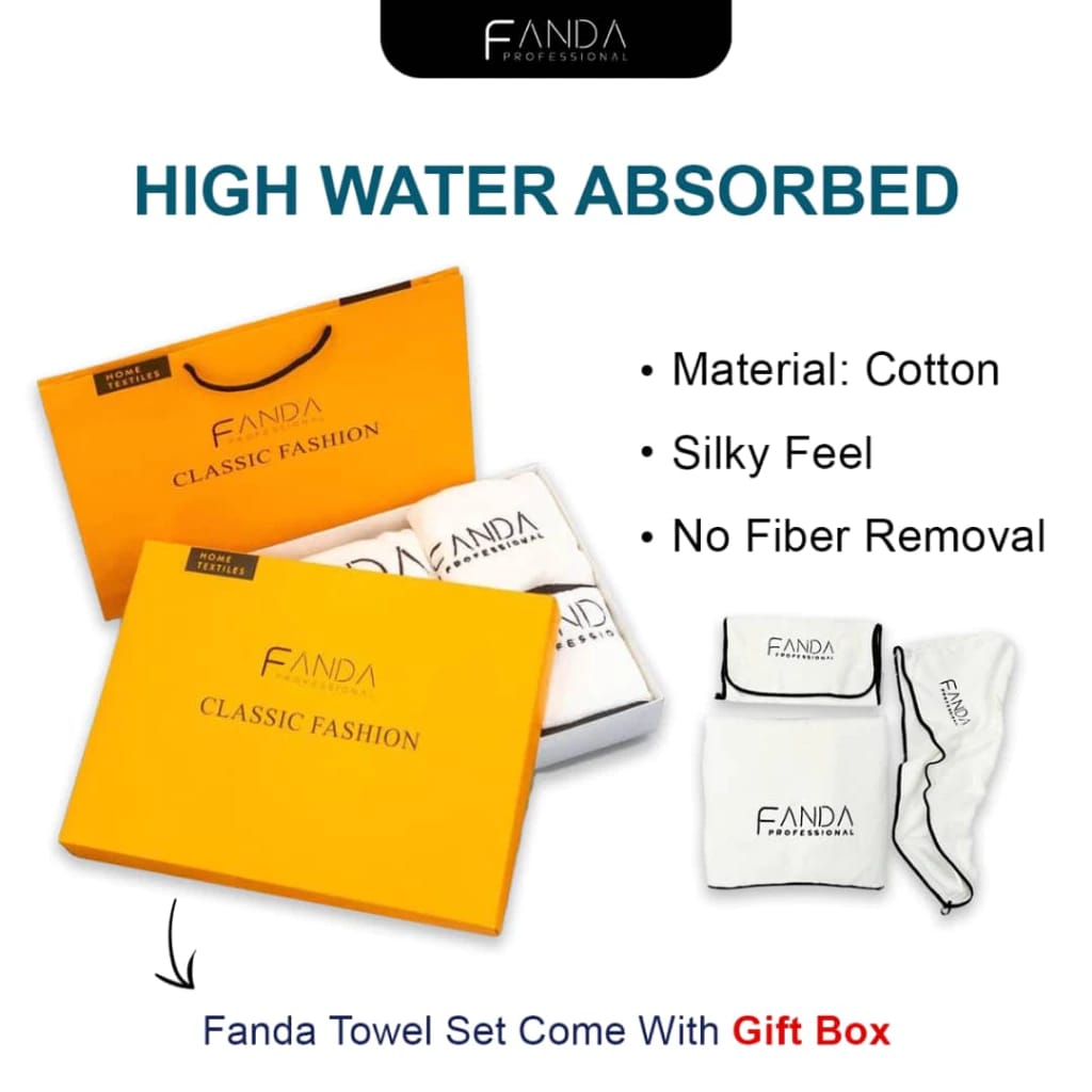 Fanda 3 in 1 Towel Set
