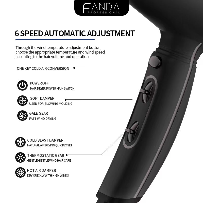 Fanda Professional Small Rocket Salon Use Hair Dryer