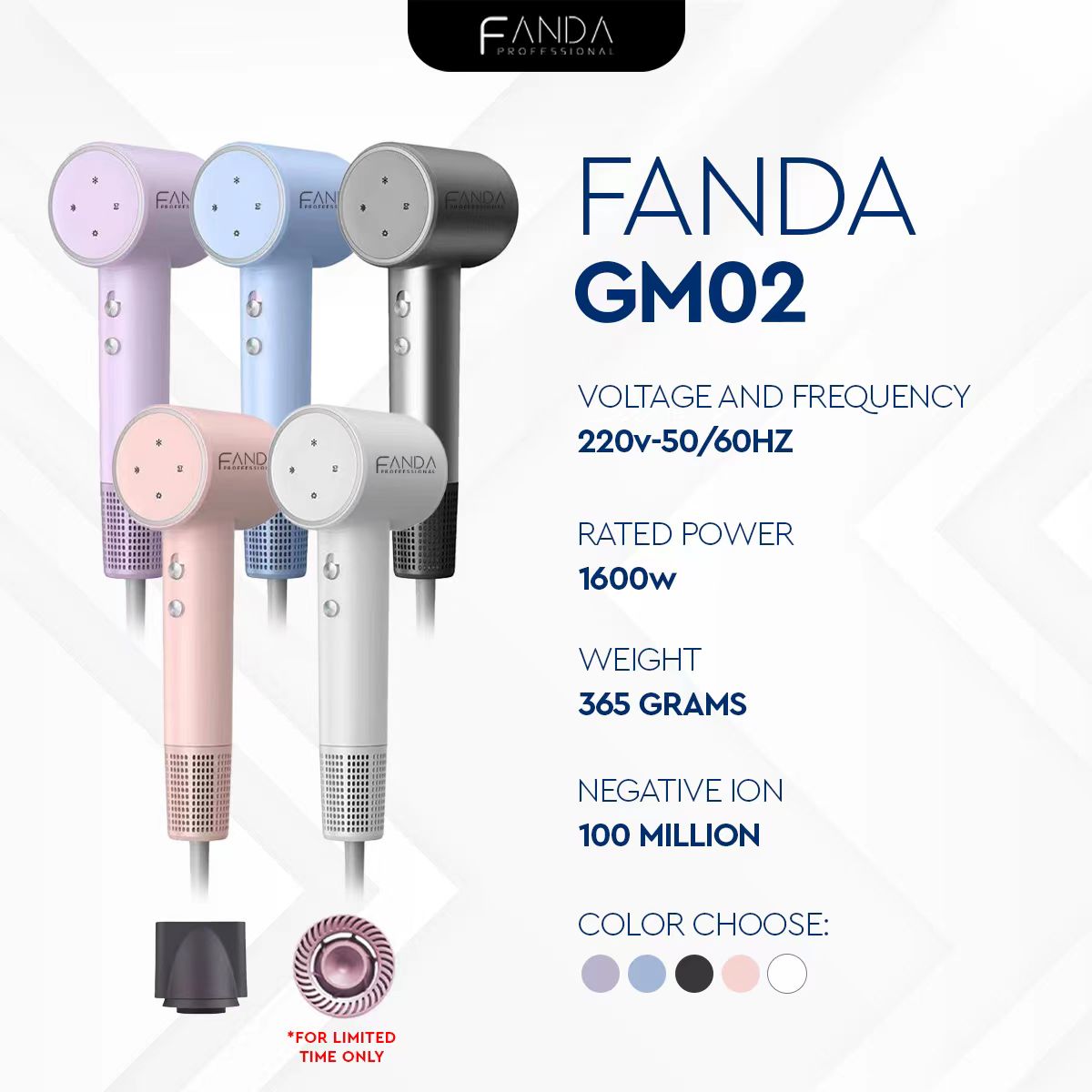 Fanda Gm02 High Speed Hair Dryer