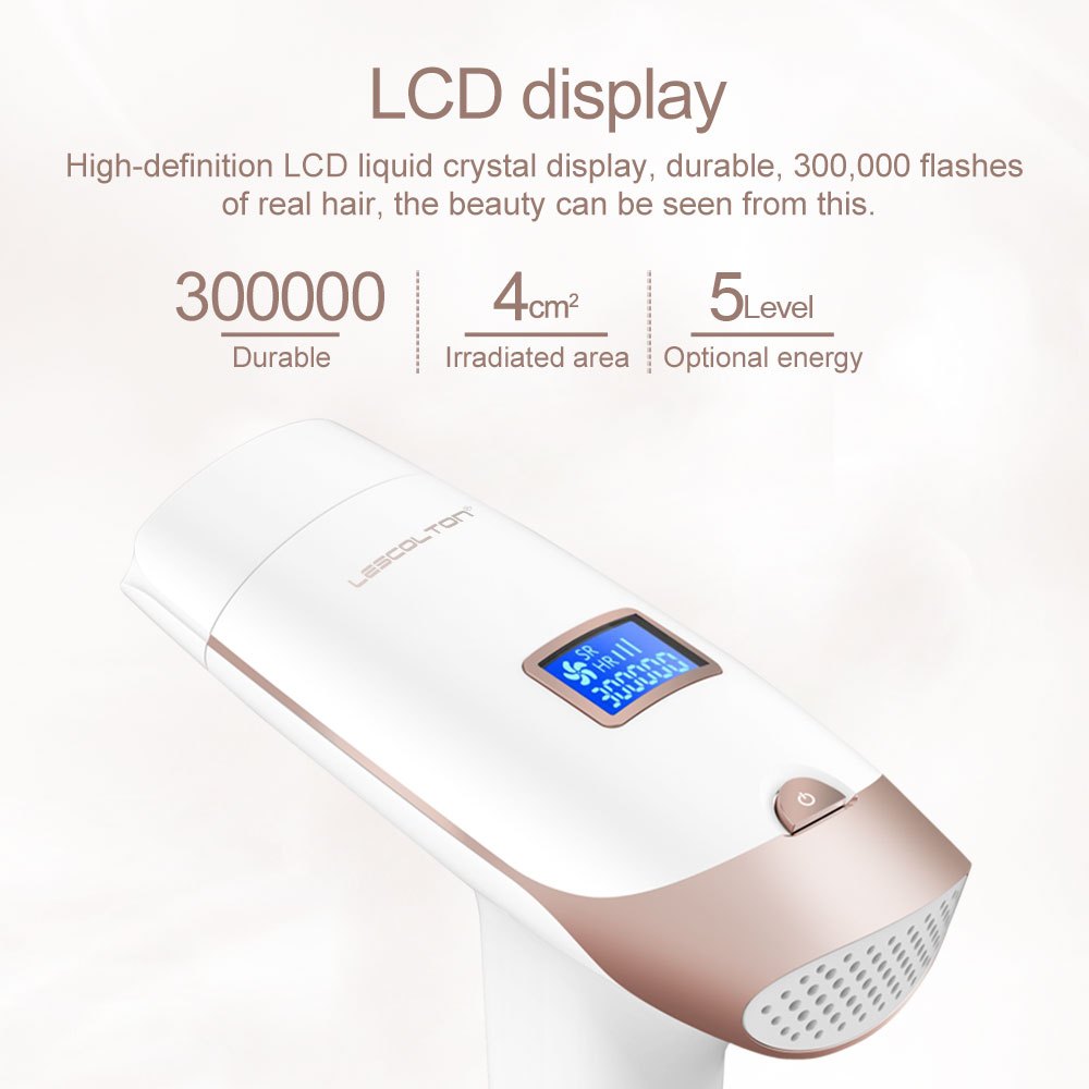Lescoltan long term hair removal no damage 5 level LCD display LS-T900I
