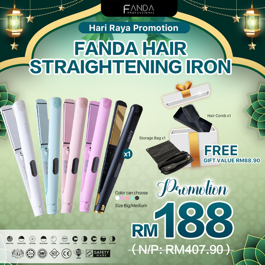 Fanda Professional 2 in 1 Hair Straightener