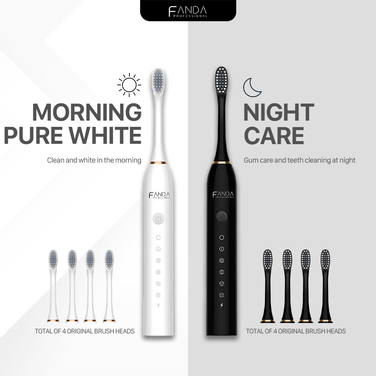 Fanda Sonic Vibration Electric Toothbrush