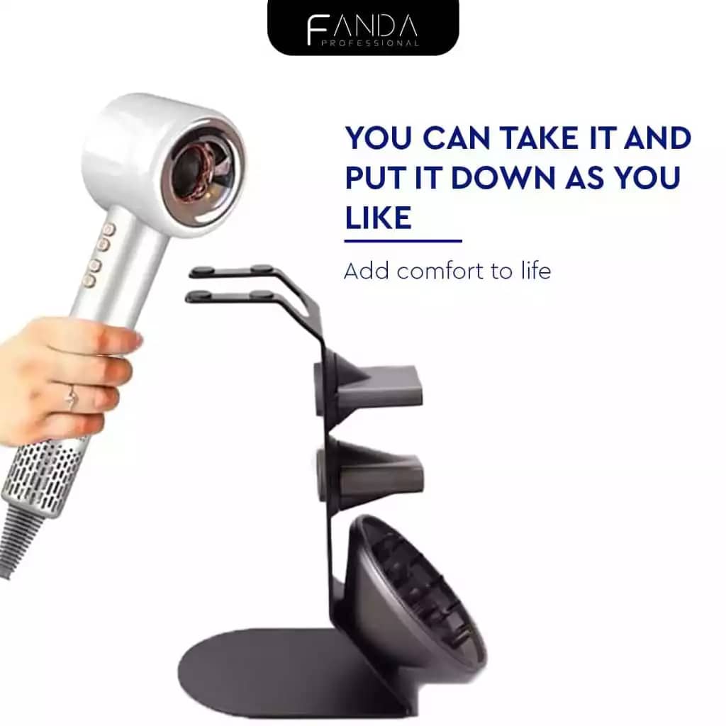 Fanda hair dryer stand holder magnetic