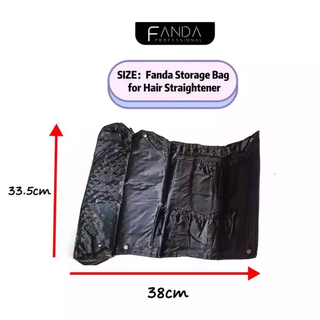 Fanda storage bag for hair straightener