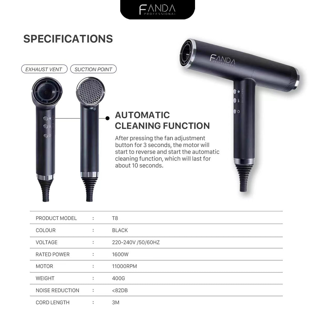 Fanda T8 High Speed Hair Dryer