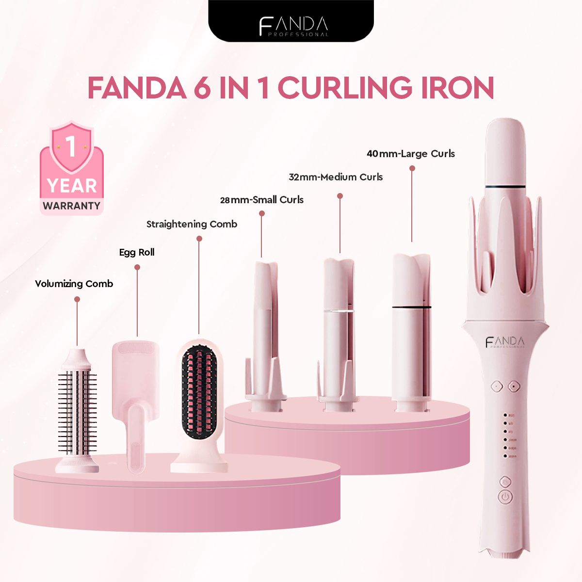 Fanda 4 In 1 Curler