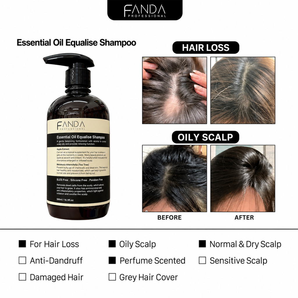 Fanda essential oil equalise shampoo (500ml)