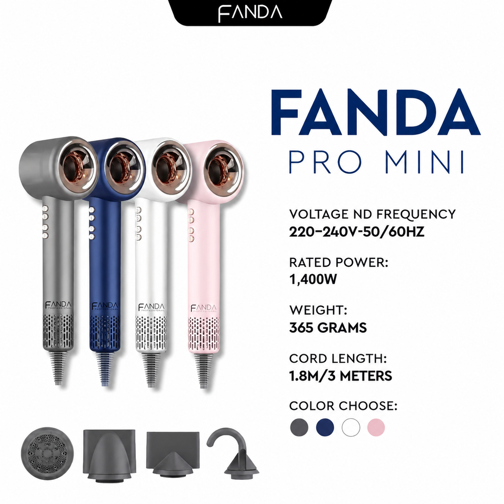 Fanda Promini High Speed HairDryer (4 Nozzles)