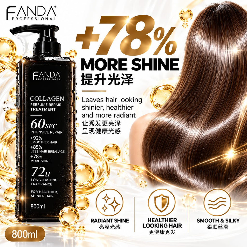 Fanda Collagen Perfume Repair Shampoo/ Treatment 800ml