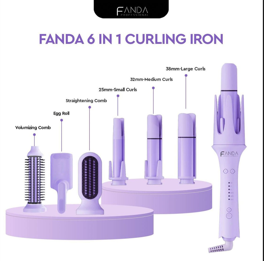 Fanda 4 In 1 Curler