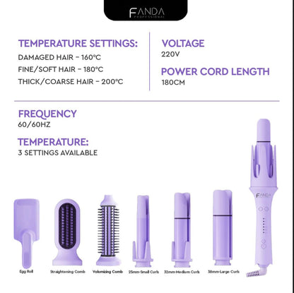 Fanda 4 In 1 Curler