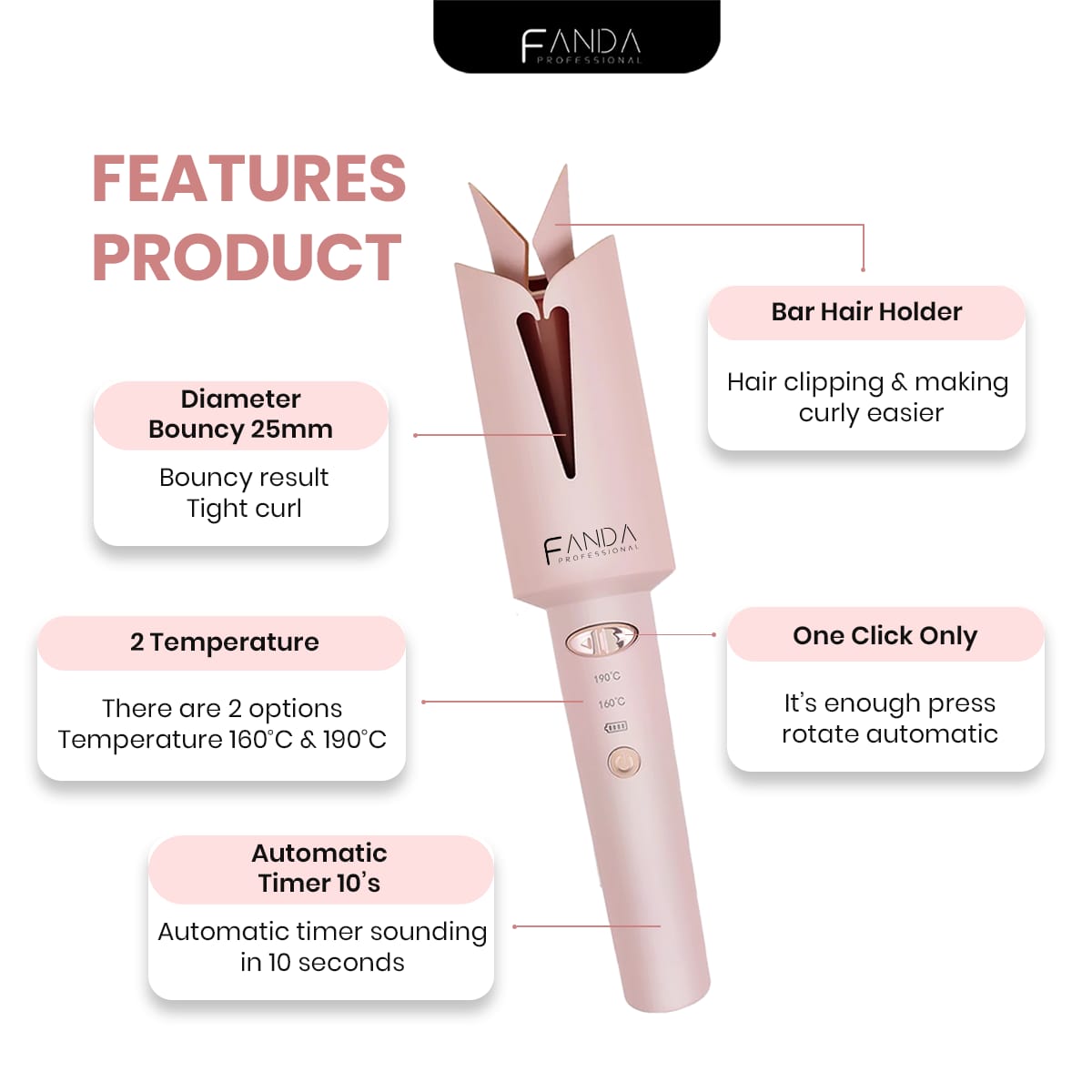 Fanda Cordless Curl Pro Foc Limited Storage Bag