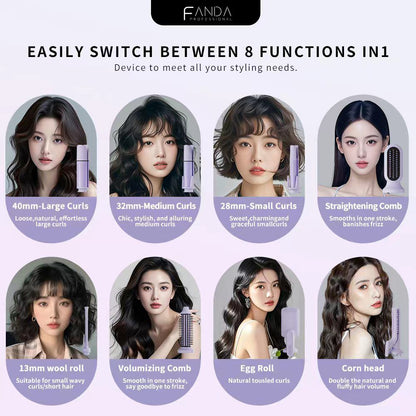 FANDA CURLING IRON WITH 32MM AUTOMATIC IRON CERAMIC 200 MILLION NEGATIVE IONS