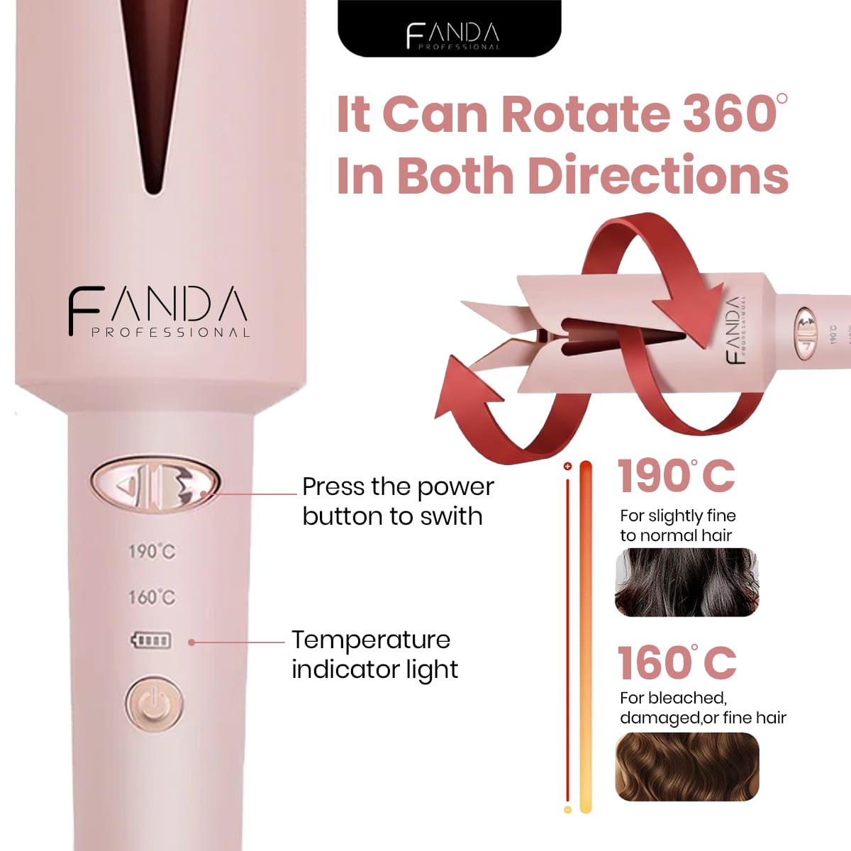 Fanda Cordless Curl Pro Foc Limited Storage Bag
