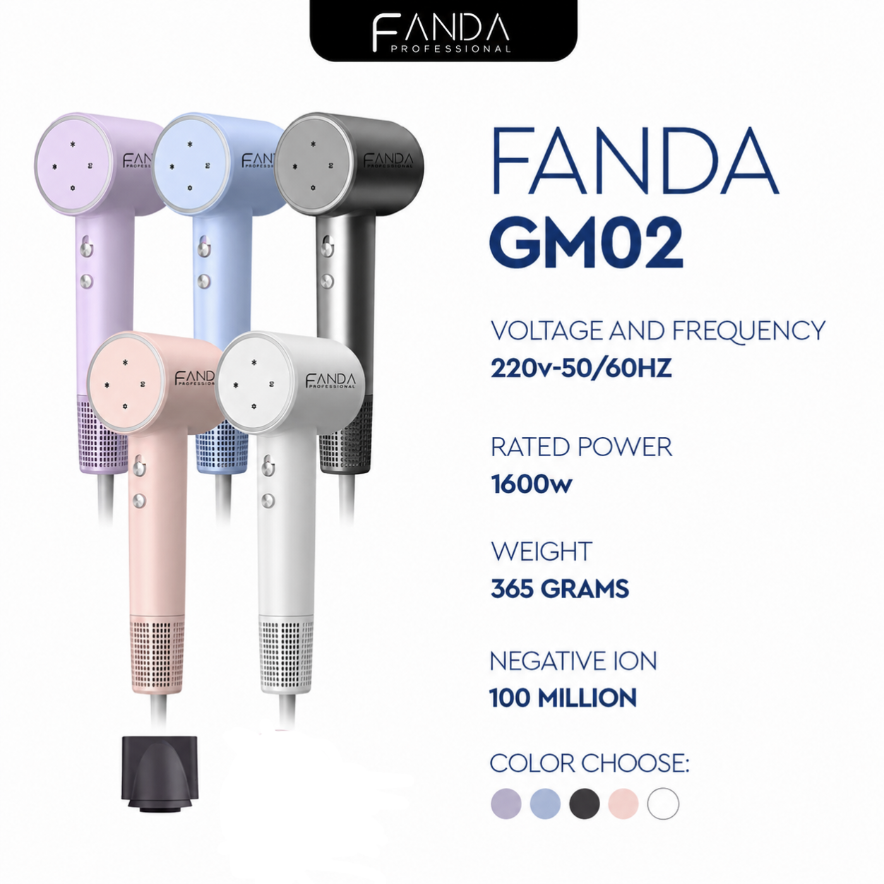Fanda Gm02 High Speed Hair Dryer
