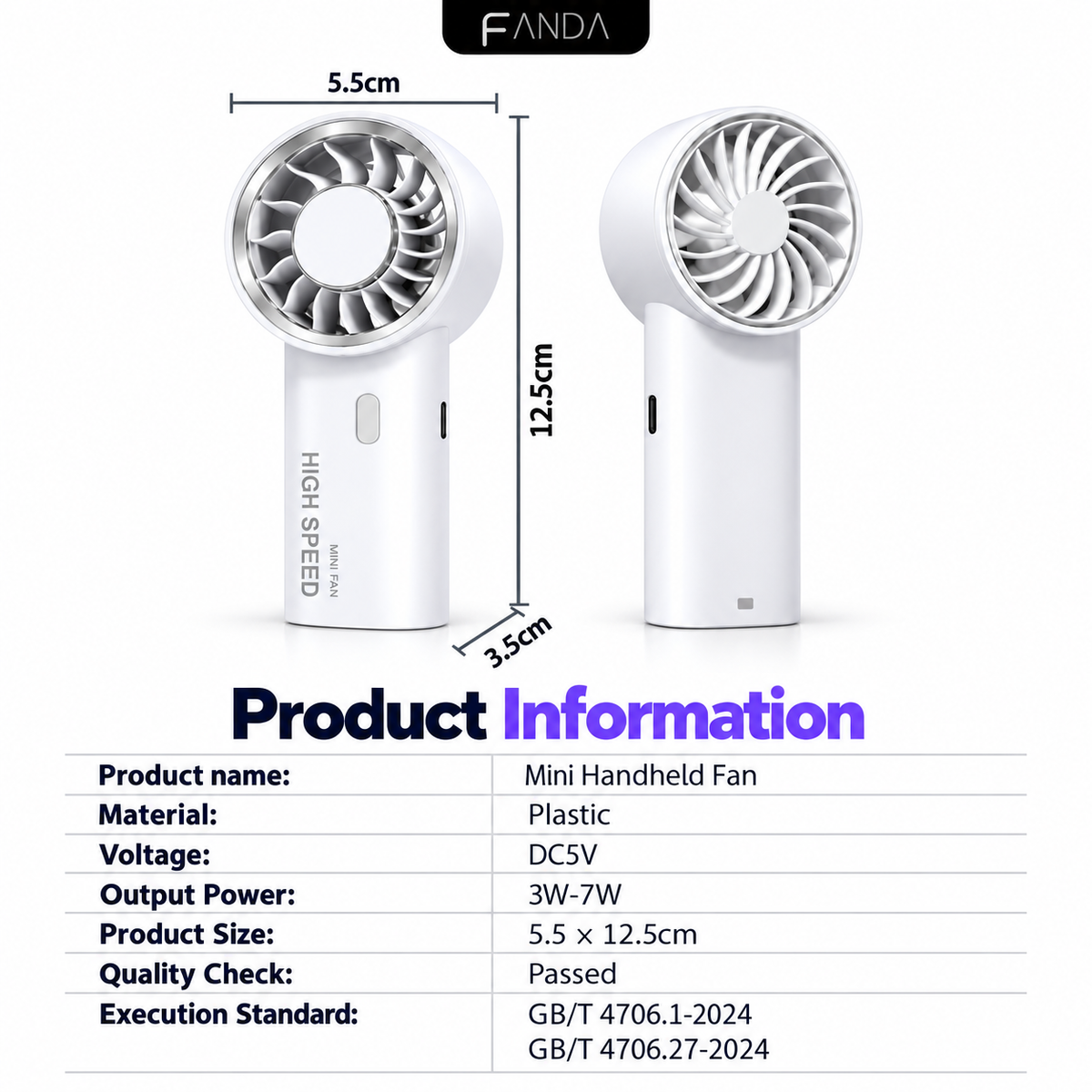 Fanda Mini Handheld Fan
