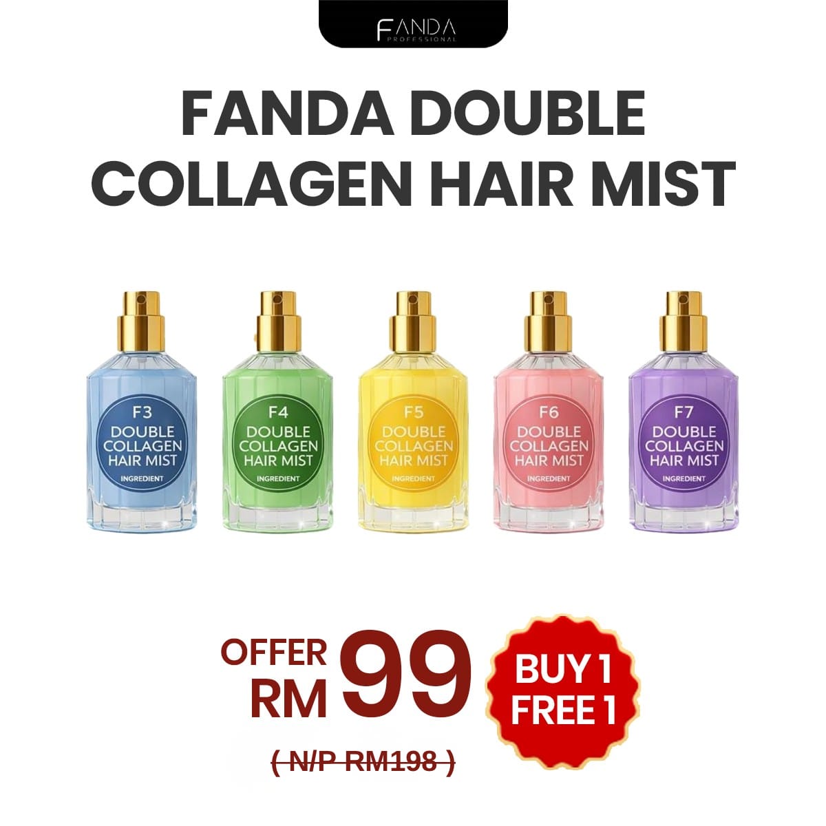 FANDA DOUBLE COLLAGEN HAIR MIST 50ml