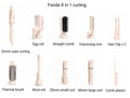 FANDA 8 IN 1 CURLING IRON FULL SET