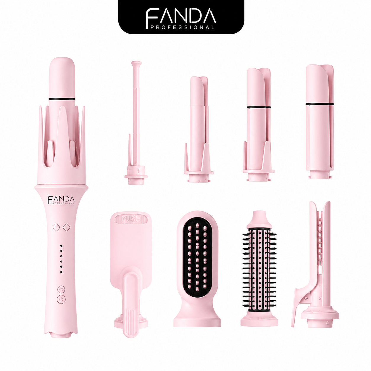 Fanda 8 In 1 Curling Iron Full Set