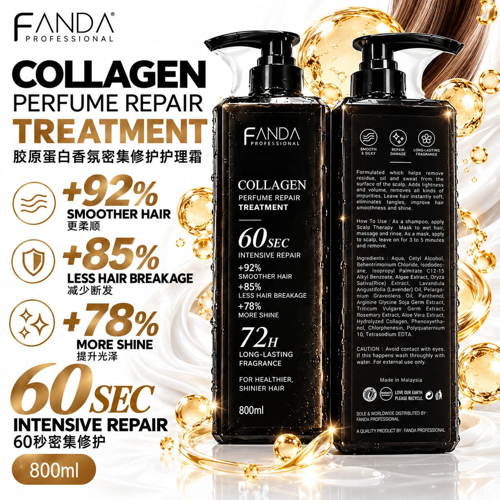 Fanda Collagen Perfume Repair Shampoo/ Treatment 800ml